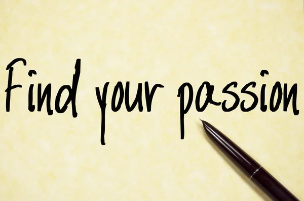 Find your passion text write on paper — Stock Photo, Image