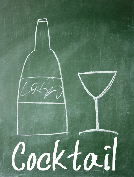 Cocktail word write on paper — Stock Photo, Image