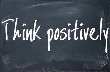 Metin yazma kağıt üzerinde olumlu düşünmek 