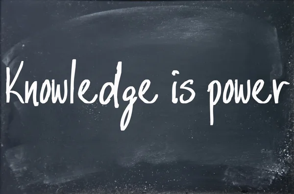 Knowledge is power text write on paper — Stock Photo, Image