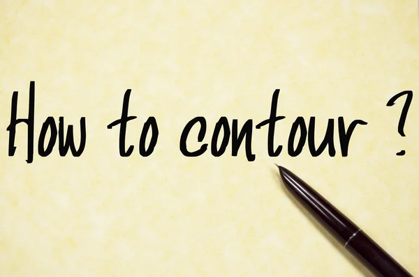 How to contour question write on paper — Stock Photo, Image