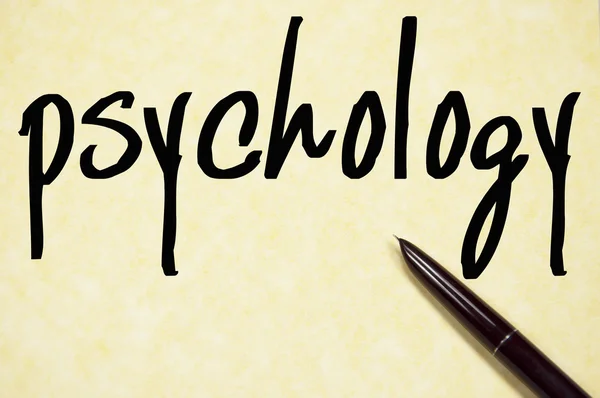 Psychology word write on paper — Stock Photo, Image