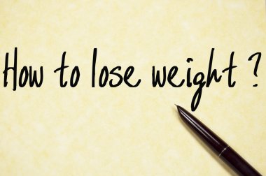 nasıl kilo metin yazma kağıt üzerinde kaybetmek 