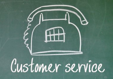 müşteri hizmet oturum açma yazı tahtası