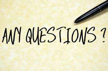 herhangi bir soru metin kağıda yazmak 