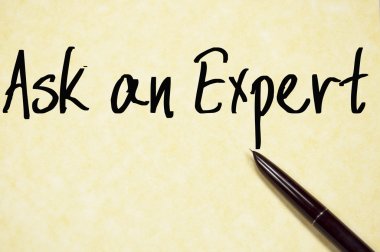 ask an expert text write on paper clipart
