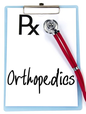 Ortopedi sözcük yazmak reçete üzerinde