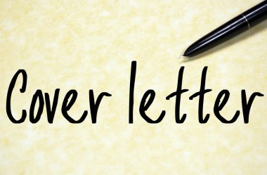 kapak mektubu metin yazma kağıt üzerinde 