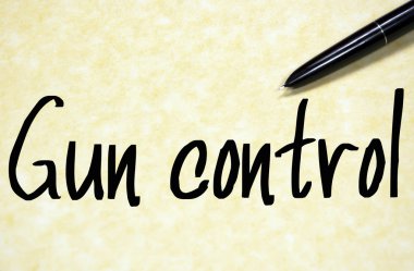 silah kontrolü metin yazma kağıt üzerinde 