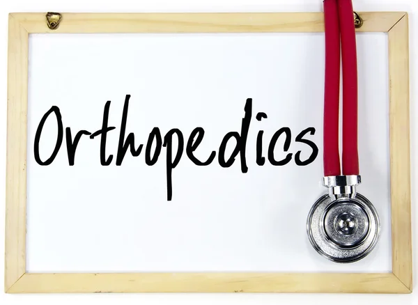 Orthopädie-Wort auf Tafel schreiben — Stockfoto