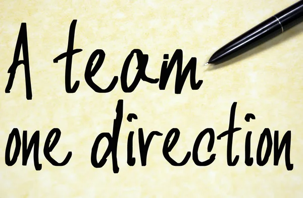 A team one direction text write on paper — Stock Photo, Image