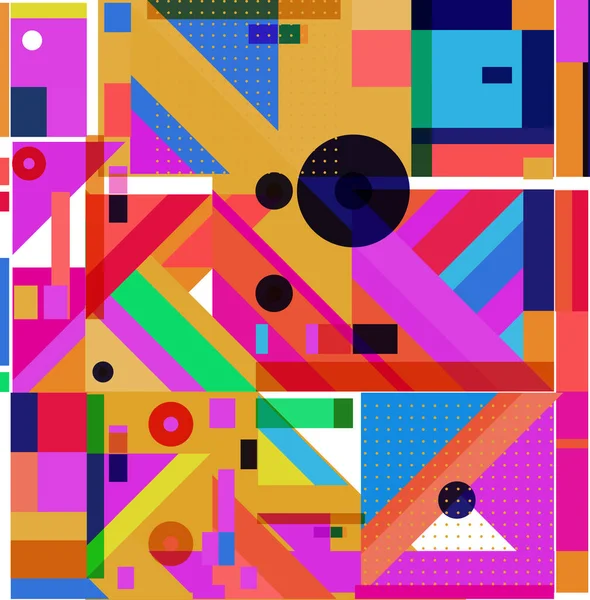 Nouvel 2021 Coloré Modèle Conception Affiche Géométrique — Image vectorielle