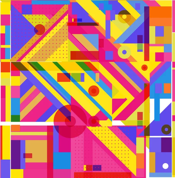 Yeni Yıl 2021 renkli geometrik poster tasarımı şablonu