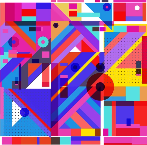 Yeni Yıl 2021 renkli geometrik poster tasarımı şablonu