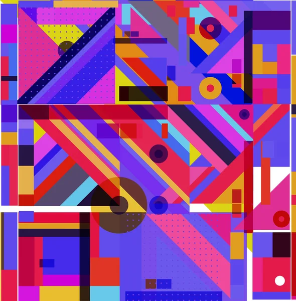 Yeni Yıl 2021 renkli geometrik poster tasarımı şablonu