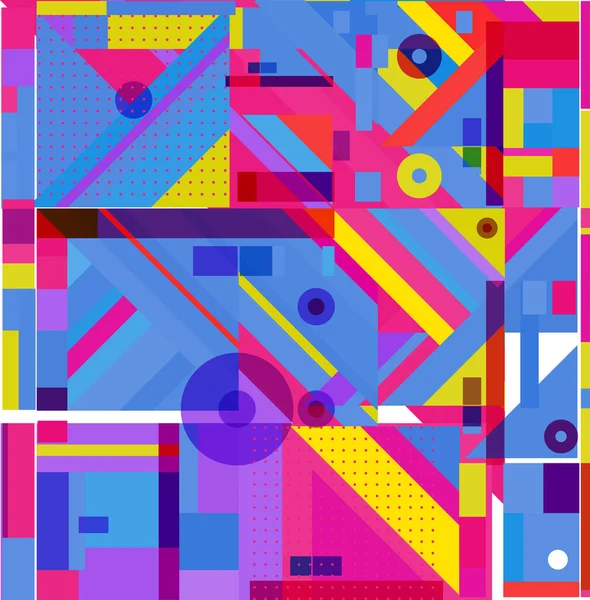 Yeni Yıl 2021 renkli geometrik poster tasarımı şablonu