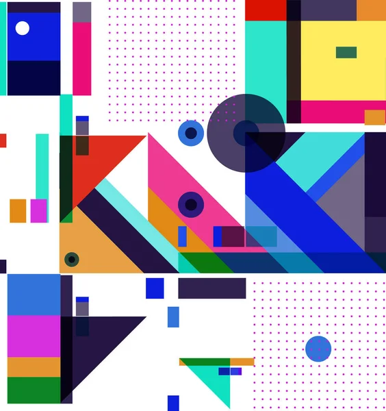 Yeni Yıl 2021 renkli geometrik poster tasarımı şablonu