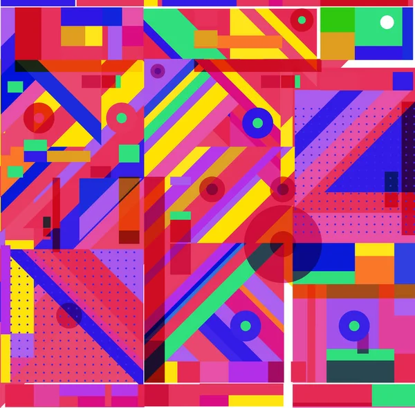 Новий Рік 2021 Барвистий Шаблон Дизайну Геометричних Плакатів — стоковий вектор