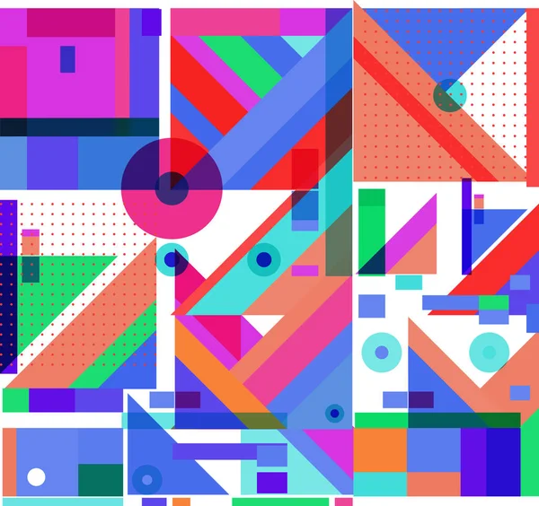 Nouvel 2021 Coloré Modèles Conception Affiches Géométriques — Image vectorielle
