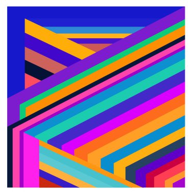 Kaynak için vektör renkli geometrik ve eğri arkaplan deseni