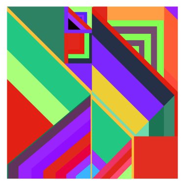 Kaynak için vektör renkli geometrik ve eğri arkaplan deseni