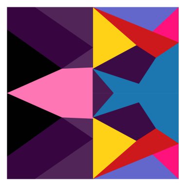 Kaynak için vektör renkli geometrik ve eğri arkaplan deseni