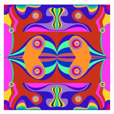 Kaynak için vektör renkli geometrik ve eğri arkaplan deseni