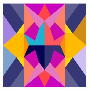 Kaynak için vektör renkli geometrik ve eğri arkaplan deseni