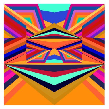 Kaynak için vektör renkli geometrik ve eğri arkaplan deseni