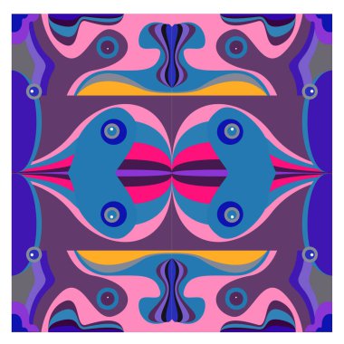 Kaynak için vektör renkli geometrik ve eğri arkaplan deseni