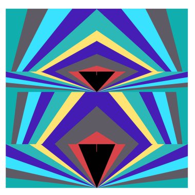 Kaynak için vektör renkli geometrik ve eğri arkaplan deseni