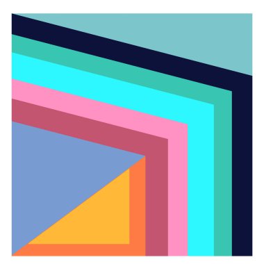 Kaynak için vektör renkli geometrik ve eğri arkaplan deseni