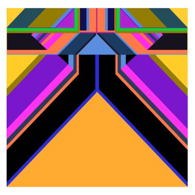 Kaynak için vektör renkli geometrik ve eğri arkaplan deseni