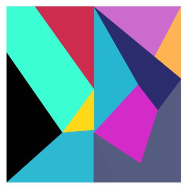 Kaynak için vektör renkli geometrik ve eğri arkaplan deseni