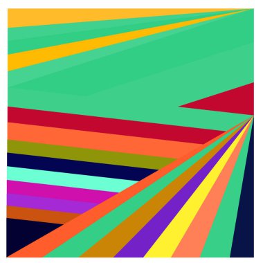 Kaynak için vektör renkli geometrik ve eğri arkaplan deseni