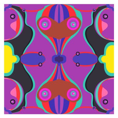 Kaynak için vektör renkli geometrik ve eğri arkaplan deseni