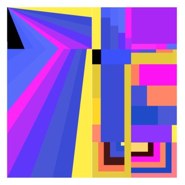 Kaynak için vektör renkli geometrik ve eğri arkaplan deseni