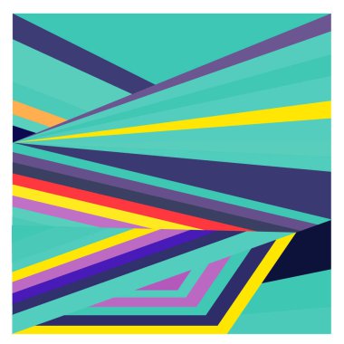 Kaynak için vektör renkli geometrik ve eğri arkaplan deseni