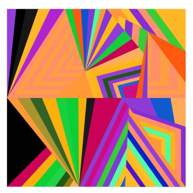 Kaynak için vektör renkli geometrik ve eğri arkaplan deseni