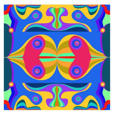 Kaynak için vektör renkli geometrik ve eğri arkaplan deseni