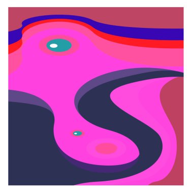 Kaynak için vektör renkli geometrik ve eğri arkaplan deseni