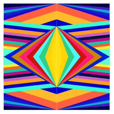 Kaynak için vektör renkli geometrik ve eğri arkaplan deseni