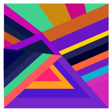 Kaynak için vektör renkli geometrik ve eğri arkaplan deseni