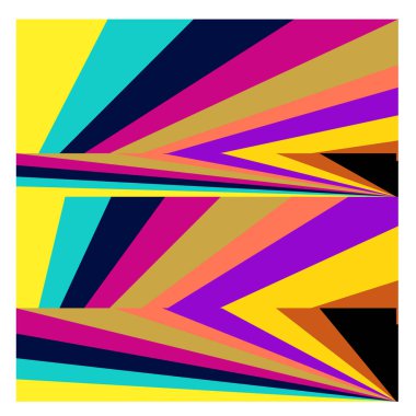 Kaynak için vektör renkli geometrik ve eğri arkaplan deseni