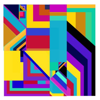 Kaynak için vektör renkli geometrik ve eğri arkaplan deseni