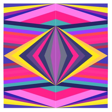 Kaynak için vektör renkli geometrik ve eğri arkaplan deseni