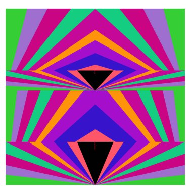 Kaynak için vektör renkli geometrik ve eğri arkaplan deseni