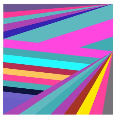 Kaynak için vektör renkli geometrik ve eğri arkaplan deseni