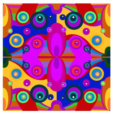 Kaynak için vektör renkli geometrik ve eğri arkaplan deseni