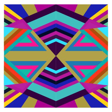 Kaynak için vektör renkli geometrik ve eğri arkaplan deseni